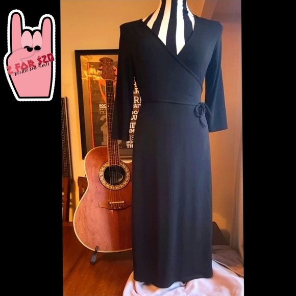 Little Black Wrap Dress - Picture 1 of 10